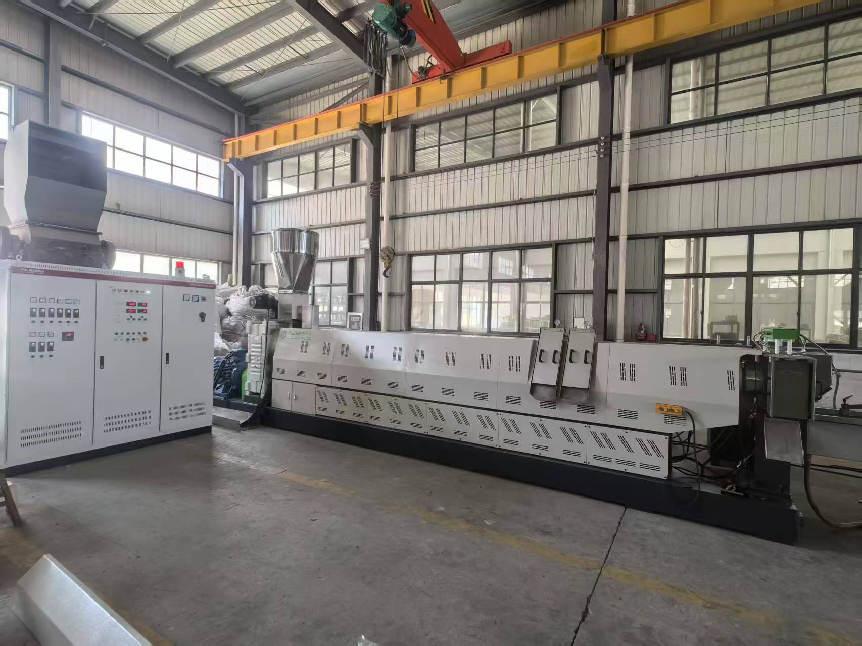 Latest company case about SJ150 one stage single screw pelletizing machine
