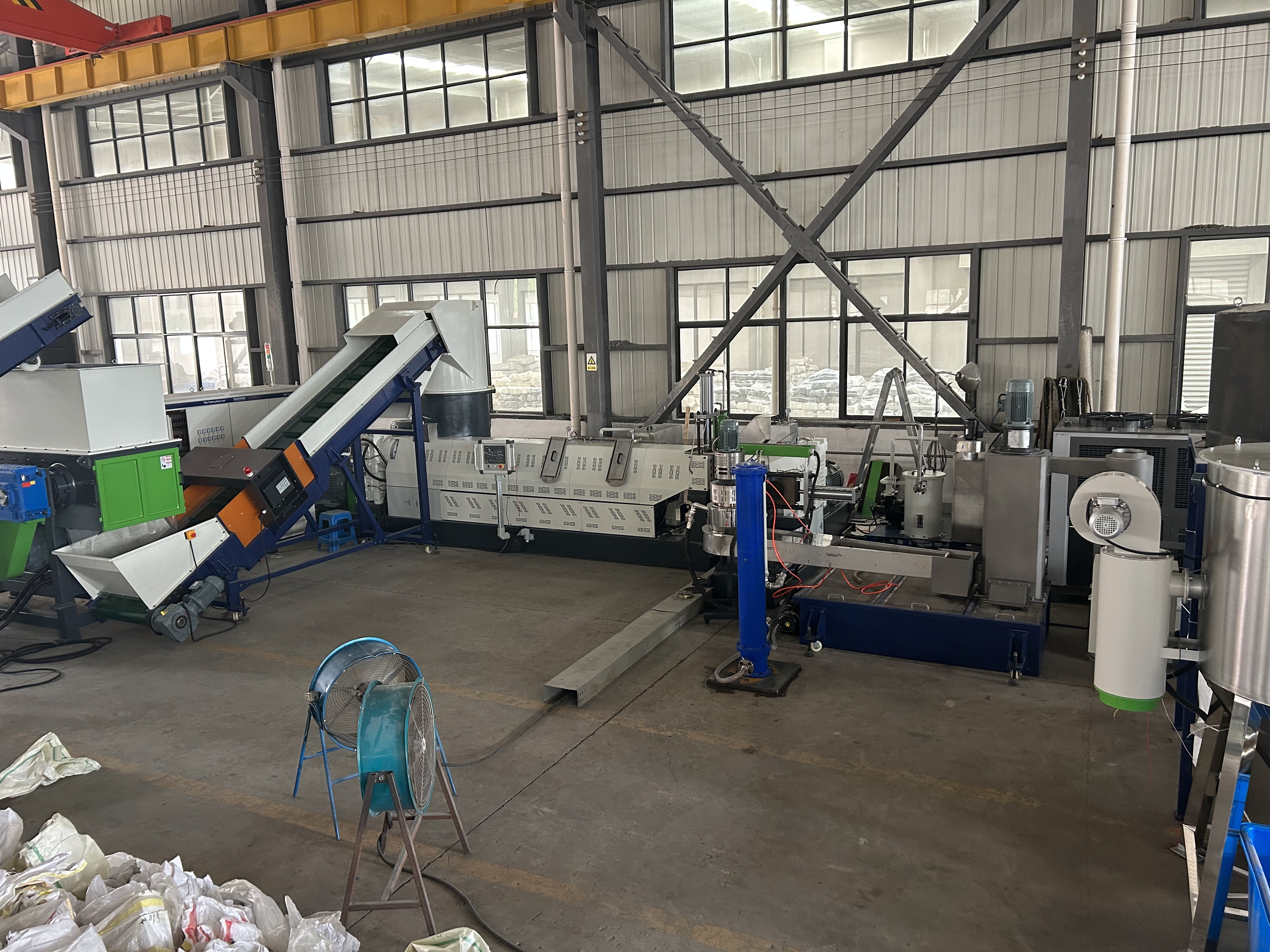 Latest company case about ML100 two stages pelletizing line