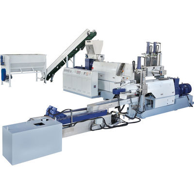 Buy Vacuum Plastic Recycling Equipment Double Stage Plastic Pelletizing System PLC Control online manufacture