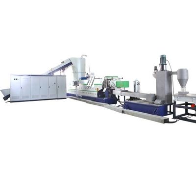 Buy Horizontal PP PE Recycling Machine Single Stage Pelletizing Machine With Cutter Compactor online manufacture