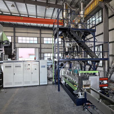 Buy Co Rotation Twin Screw Extruder Plastic Pelletizing Machine For Compounding And Modifying online manufacture