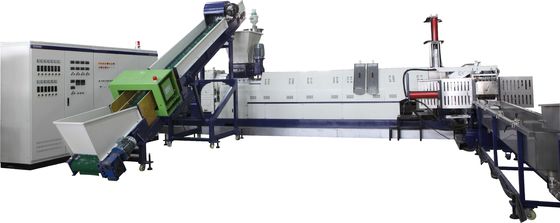 Buy Double Stage Single Screw Extruder Automatic PE Film Washing System Electrical Heating online manufacture