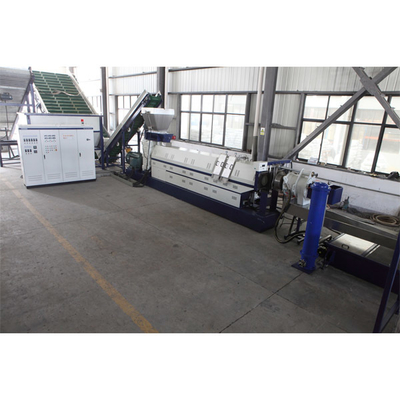 Buy Horizontal Plastic Pelletizing Recycling Machine Single Screw Extruder Machine Two Stage online manufacture