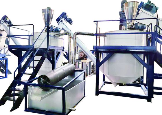 Buy PET Bottle Flakes Washing Line with High Temperature and Chemical Agents for Organic Residues Removal online manufacture
