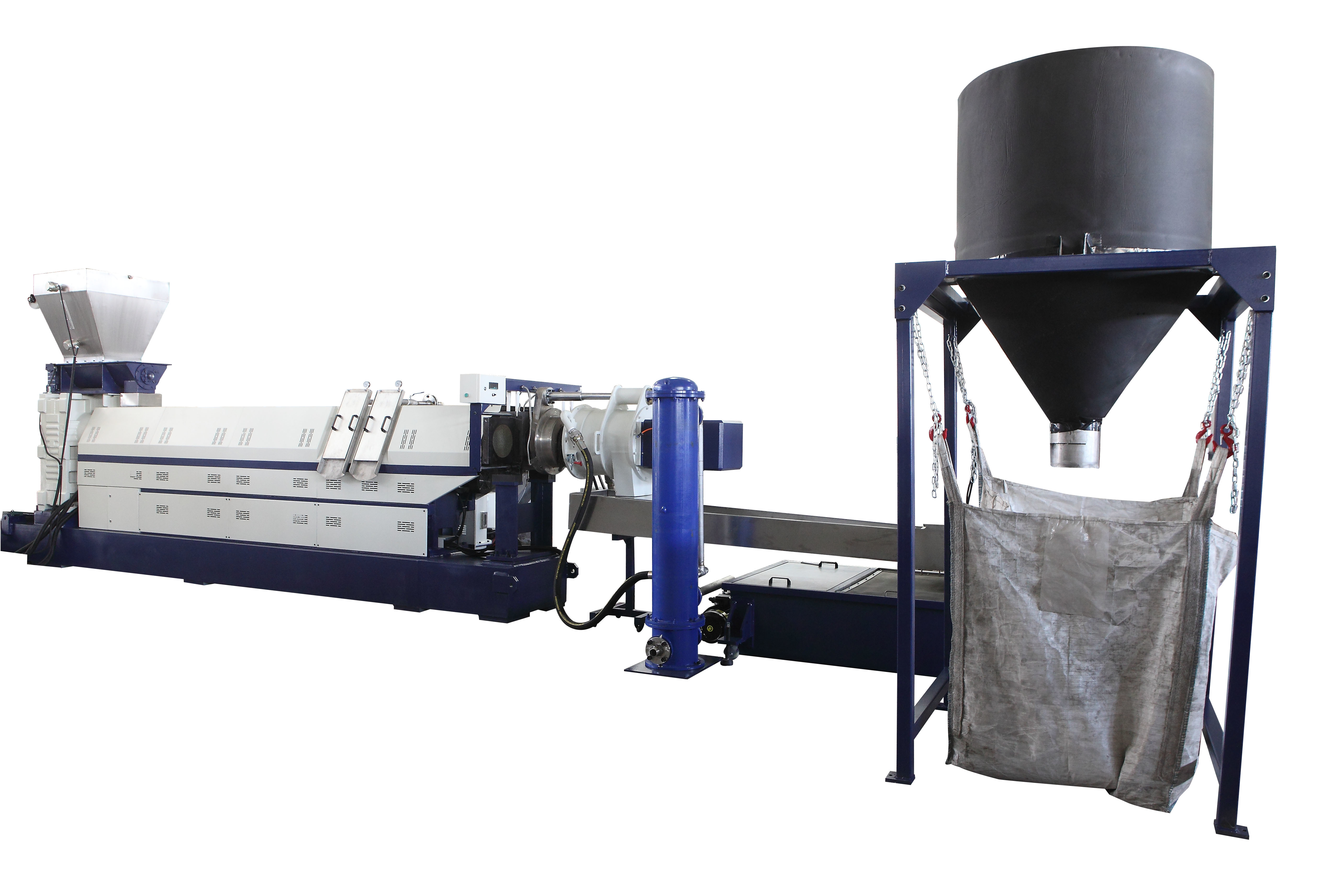 Squeezing Objects Machine PP PE Film Plastic Squeezing Machine Single Screw Plastic Extruder ...