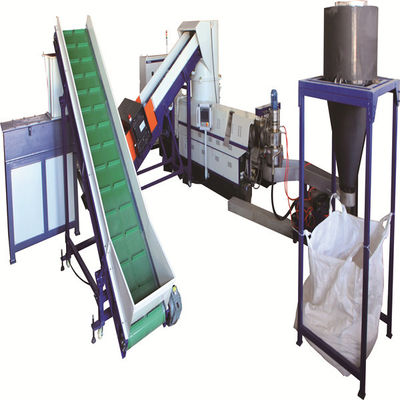High Efficiency 200kg/Hr PP/PE Plastic Pelletizing Recycling Machine with 12 Months Warranty