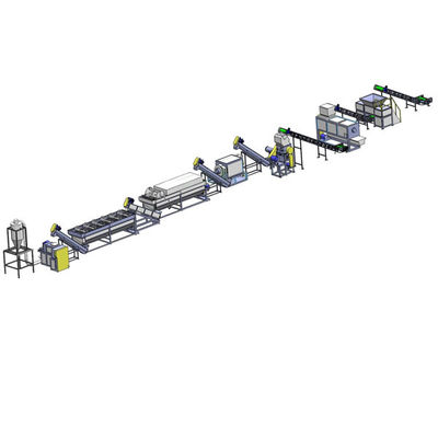 Fully Automatic Plastic Washing Recycling Machine 1000kg/h For PP PE Films / PP Woven Bags