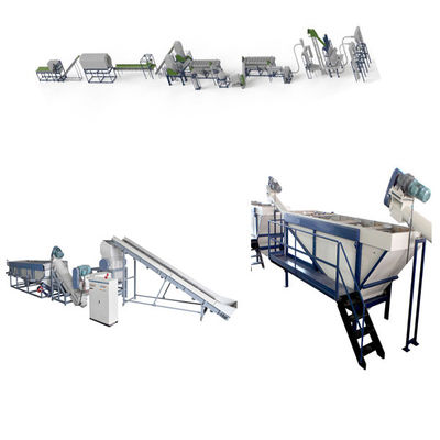 HDPE Bottle Cleaner Machine Automatic Plastic Bottle Crusher For Recycling
