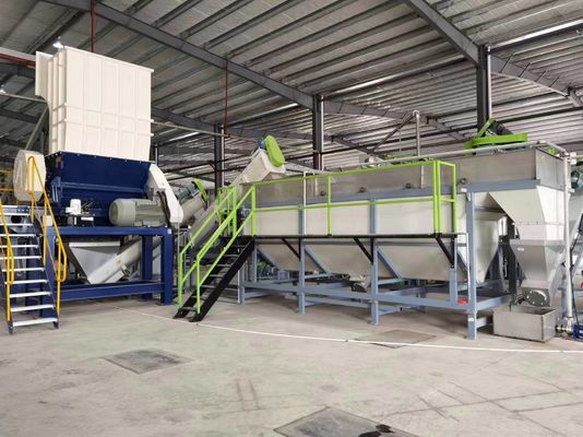 Automatic Bottle Washing Machine Plastic Bottle Recycling Machine HDPE / PP / LDPE