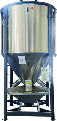Stainless Steel Plastic Recycling Pelletizing Machine Vertical Mixing Dryer For Storage