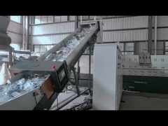 Double Stage Single Screw Extruder Automatic PE Film Washing System Electrical Heating