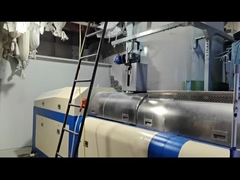 PET fiber and PET flakes recycling machine with cutter compactor single stage pelletizing machine