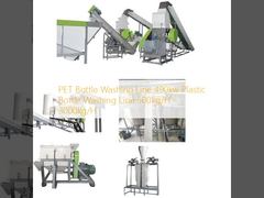 PET Bottle Washing Line 490kw Plastic Bottle Washing Line 500kg/H - 3000kg/H
