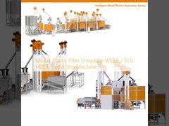 Mixed Plastic Film Shredder WEEE / ELV HDPE Recycling Machine